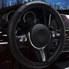 JINGXINXUE Coprivolante in Pelle per Toyota Verso-S 2010-2020, Protezione Traspirante Antiscivolo Guanti per Volante Accessorio Auto-styling,C/Black