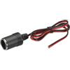 QUARKZMAN Presa Femmina Per Accendisigari Auto, 18 AWG 12V/24V 10A 100cm/39.37 Pollice Presa Accendisigari Per Alimentazione Dispositivi A Bordo, Argento