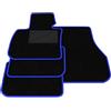 Somer Car Kit Tappetini Auto compatibili con BMW X1 U11 2022-2026 | Set Tappeti in Moquette, Tappeto auto su misura, bordo blu