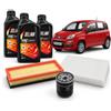Generico Kit Tagliando Per Panda 1.2 Dal 2012 Al 2019 Con Olio Selenia 5W-40 3 Litri | Filtro Aria, Abitacolo Antipolline, Olio, Manutenzione ordinaria veicolo