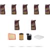 HOFFCAR Kit tagliando 4 FILTRI e 7L OLIO M compatibile con Mercedes Classe B (W246+W242) B200 CDI 1.8 100kw Dal 2011