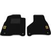 Somer Car Kit Tappetini Auto compatibili con Dodge RAM 1500 - Cabina singola 2009-2025 | Set Tappeti in Moquette, ricamo RS, Tappeto auto su misura