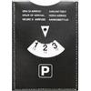 ZIOYANE Disco orario in pelle PU morbido al tatto per auto moto (nero)