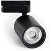 LEDKIA LIGHTING LEDKIA Faretto LED Binario Monofase 10W Regolabile Mallet Nero 3000K Bianc