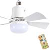 Generic Ventilatore da Soffitto con Luce LED e Telecomando, Lampadario Ventilatore Dimmerabile Silenzioso a 3 Velocità, Plafoniera Moderna per Camera da Letto e Soggiorno