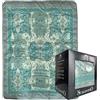 Caleffi Scaldotto Bel Mond Plaid Invernale 130x170 cm - Trapunta Imbottita 250 g/m² in 100% Cotone - Made in Italy - Morbido e Anallergico - Anice