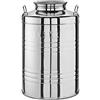 SANSONE Contenitore Olio Acciaio Inox 50L + Rubinetto, Moderno e Funzionale, Cucina e Dining