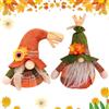 MaiWanTryst Gnomo Autunnale Decorazioni, 2 Pezzi Bambole Gnomi Autunnali, Decorazione Elfo Di Peluche Gnomi, Senza Volto Ornamenti per Autunnale, Peluche Gnomo Ornamenti, Autunno Harvest Decor