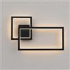 Dopa Applique LED da Parete Moderna 24W 1920LM, Lampada Geometrica CCT | Lampada da Parete Decorativa in Alluminio e PVC, Installazione Verticale o Orizzontale, Nero o Bianco