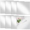 Xyvor 8 Pezzi Specchio Adesivo da Parete, 20×20 cm, Specchi Adesivi Flessibile, Specchi Acrilico Infrangibile, DIY, Specchio Adesivo per Armadio, per Casa Decorazione, Soggiorno, Corridoio, Bagno, Palestra