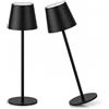 081 Store - Set 2 Lampade da Tavolo Senza Fili Ricaricabili, Dimmerabili con 3 Tonalità di Luce, 3000-6500K, Impermeabili IP54