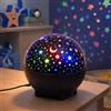 Generic Proiettore di luce notturna per bambini a forma di stella e luna, luce rotante con luce LED morbida, alimentazione USB, decorazione per la cameretta dei bambini e della camera da letto, lampada