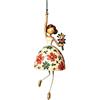 Hravox Vintage Whimsical Dancing Lady Hanging Decor, Ciondoli Dama Danzant | Decorazione D'Arte Vintage Lady, Folk‑Art Wind‑Swaying Figurine Decor Per Portico, Patio, Finestra, Balcone, Giardino, Deck