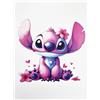 Disney Poster Decorativo da Parete Serie Cartoon Lilo e Stitch Angel Esperimento 624 Stampa su Carta Patinata 40x30cm Senza Cornice