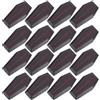 PRETYZOOM Scatole a forma di bara in plastica, 20 pezzi | Plastica leggera, dimensioni 7,50 x 4,00 x 2,50 cm, 20 scatole a forma di bara