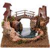 Holyart Laghetto di montagna con ponte e animali