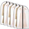 flintronic Custodie per Abbigliamento, 6PCS Copriabiti Antipolvere, 60 * 120cm, Coprisedili per Vestiti Antipolvere Impermeabili e Anti umidità con Cerniera, per Tute, Cappotti, Vestiti, Giacche