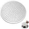 FLOPUL Filtro Doccia Capelli in Acciaio Inox 304, Copri Scarico Doccia Rotondo da 12cm, Raccogli Capelli Doccia e Filtro Scarico Lavandino per Bagno e Cucina, Griglia Antintasamento Monopezzo