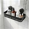 JYYWTSI Mensola Doccia Ventosa 30CM, Mensola Doccia Senza Forare, Porta Shampoo Doccia, Organizzatore Doccia Bagno, Mensola Bagno da Parete per Cucina Lavanderia