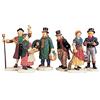 Lemax, statuine natalizie, abitanti del villaggio, set da 6