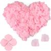 HXMJIED 1200 pezzi di petali di rosa rosa artificiali, fiori di rosa artificiali per la camera da letto, petali di rosa in seta senza sapore impermeabili rosa per scene romantiche, anniversari di matrimonio
