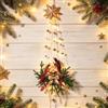 Generico Decorazione parete presepe illuminato, luce parete natalizie a cascata | Luce notturna calda LED Stella della fede Betlemme acrilico 2D con stelle luminose Starfall, decorazioni murali natalizie