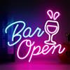 inShareplus Insegna al neon per bar, dimmerabile, per decorazione da parete, alimentata tramite USB, luce al neon a LED per pub, club, feste, discoteca, regalo