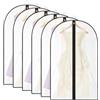 flintronic Custodie per Abbigliamento, 6PCS Copriabiti Antipolvere, 60 * 100cm, Coprisedili per Vestiti Antipolvere Impermeabili e Anti umidità con Cerniera, per Tute, Cappotti, Vestiti, Giacche