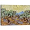 LuxHomeDecor Vincent Van Gogh, Ulivi, Quadro su tela con Telaio in Legno Stampa con pennellate effetto dipinto e texture in rilievo - 120x90 cm