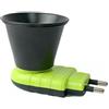 PRAJET CRYSTALS Prajet - Bruciatore elettrico in acciaio inox, colore: nero e verde, per incenso Kapoor Dani, bruciatore elettrico utile per deodorante per ambienti biologici Loban e Dhoop.
