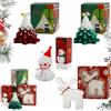 SilverChry Candele Natalizie Lumini *4 Pezzi, Candele Profumate Natalizie, Candele Profumate Set, Candela Albero di Natale Decorazioni, Albero Natale, Alci, Pupazzo di Neve, Bellissima Confezione