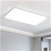 EASY EAGLE Plafoniera Led Soffitto Rettangolo 50x25CM 60W 6500K | 6800LM Lampadario Cucina, Lampada da Soffitto per Camera da Letto Soggiorno Ufficio Bagno