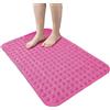 HOME ZEN HOUSEHOLD LINEN TAPPETO DOCCIA VASCA ANTISCIVOLO CON VENTOSE 100% PVC PLASTICA QUALITà COMFORT - ANTIMUFFA - SICUREZZA PER BAMBINI E ANZIANI 70x36 cm Fucsia