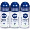 Nivea Men, Deodorante Sensitive Protect Roll-On, 3 pz. da 50 ml