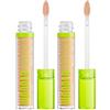 NYX Professional Makeup Wonder Snatch Concealer Correttore Waterproof 7 Light Ivory Definisce Scolpisce Corregge a Lunga Tenuta 24H Formula Vegana con Estratto di Guaranà e Peptidi - 2 Flaconi da 3ml