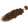 Larafona Extension di capelli veri Remy, 100% capelli ricci 8A, castano medio, 4#, 100 g/pezzo, 16in / 40 cm