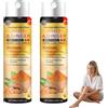 VKaoess Spray alla curcuma e allo zenzero per il benessere delle ossa, delle articolazioni e della schiena - Spray per il benessere delle articolazioni con curcuma, zenzero e acido ialuronico (2 bottiglie)