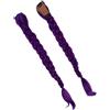 XiDeShop Extension per capelli a coda intrecciata viola da 26 pollici, sintetiche pre-annodate con elastico, per serate, costumi e spettacoli
