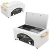 CLKAX Sterilizzatore per strumenti, max 220℃ 2L tavolo sterilizzatore ad aria calda con ciotole anelli a forma di D, sterilizzatore autoclave per utensili per unghie, salone di bellezza, barbiere, timer 0