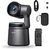 OBSBOT Tail Air NDI Attivato con Telecomandi, Tail Air NDI 4K Webcam | PTZ Camera AI Tracking, App Intelligente, HDMI/USB-C Wireless, Videocamera per LiveStream/Chiesa/Sport, ecc