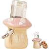 Uanqfegy Bottiglia d'acqua per criceti, dispenser per funghi in ceramica | Distributore d'acqua per criceti in ceramica con design a forma di casa dei funghi..Bottiglia a tenuta stagna per animali di