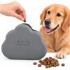 ZITUZY Borsa Porta Snack per Cani in Silicone, Chiusura Magnetica, Clip, Grey