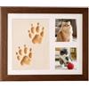 Générique Kit impronta di cane ornamento commemorativo con cornice in legno e | Kit scatola cornice portafoto impronta cane per casa cucina camera corridoio ingresso ufficio tavolo finestra