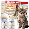 Generico Diffusore Calmante per Gatti, Kit 1 Diffusore + 2 Ricariche 60 Giorni, Calmante Antistress per Gatti Adulti e Cuccioli, Diffusore Feromoni, Aiuta Contro Ansia e Pipì Fuori Lettiera
