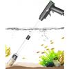 AQQA Aspirapolvere per acquario, 4 in 1, per il cambio dell'acqua | Pulizia dell'acquario con portata regolabile, per cambio dell'acqua dell'acquario, lavaggio a sabbia, filtraggio dell'acqua