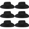 SUPERFINDINGS 6 cappelli da cowboy per cani e gatti, costume da festa | regolabile, non tessuto, nero, 14,7 x 12 cm, Natale, Halloween, feste, cosplay