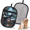 HACXZ Majestic Japanese Dragon Electrostatic Pet Hair Remover, Reusable Magic Brush for Dogs & Cats | Clean Fur from Sofa, Carpet, Car Seat, Clothing
