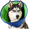 YWATU Collare morbido per cani e gatti, protezione contro le perdite, blu | Imbuto morbido traspirante come collare chirurgico: protezione anti-perdite in rete per cani e gatti, regolabile, leggero