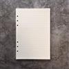 Zelten Carta di ricarica/foglie sciolte per cartelline portadocumenti ad anello rotondo con copertura a 6 fori da 8,5 pollici A5 (A5 Paper Refill-Lined, 2 Package)