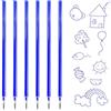 Znnhnn 6 Refill per Penna Gel Cancellabile,compatibili con Legami,Altezza 13 cm,Inchiostro Termosensibile, Punta 0,7 mm,Per la scuola e la vita di tutti i giorni (Blu-6)